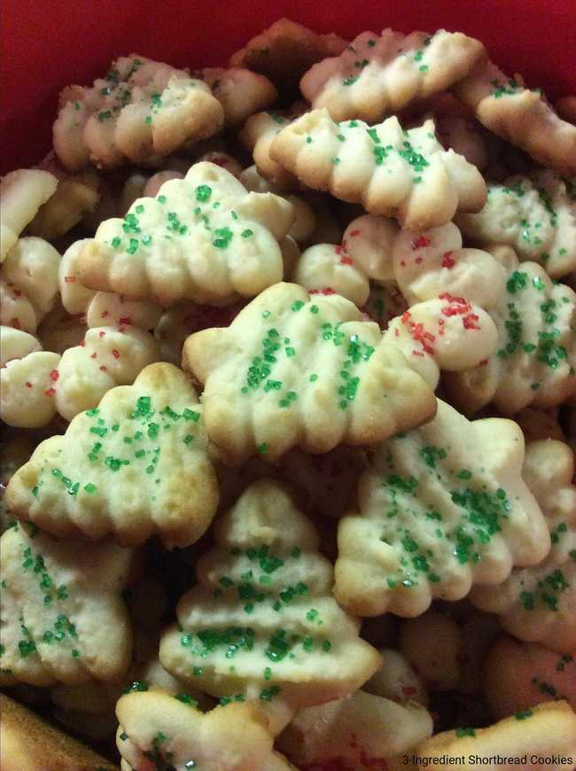 3-Ingredient Shortbread Cookies