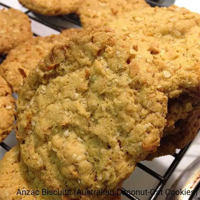 Anzac Biscuits (Australian Coconut-Oat Cookies)
