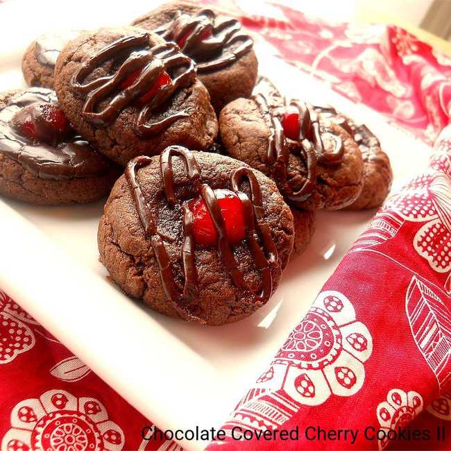 Chocolate Covered Cherry Cookies II