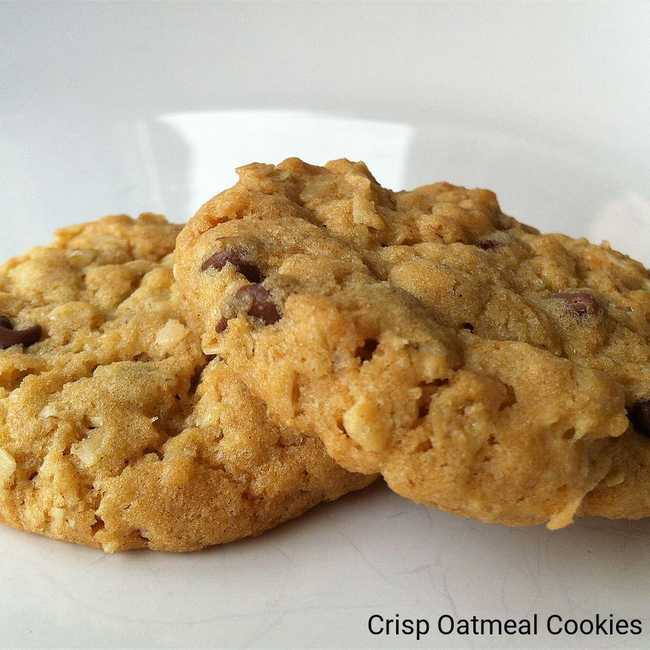 Crisp Oatmeal Cookies