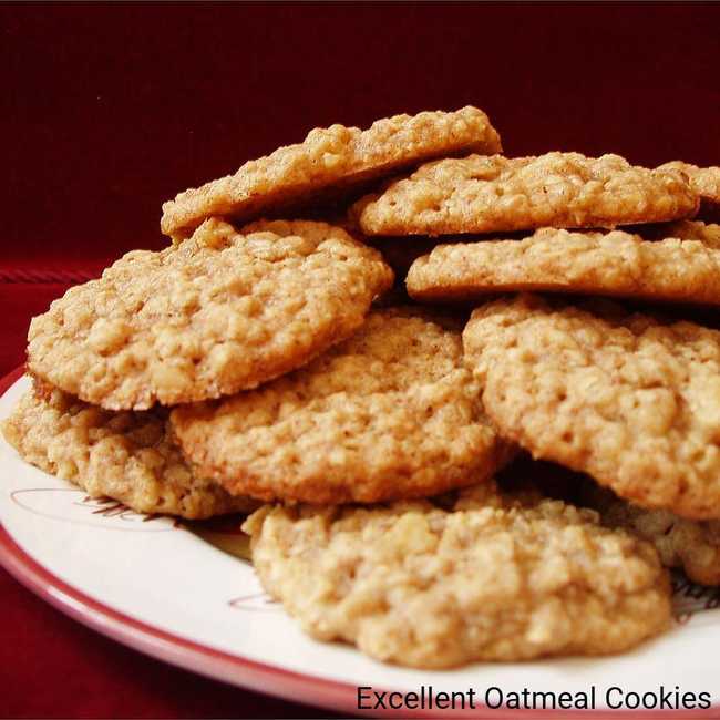 Excellent Oatmeal Cookies