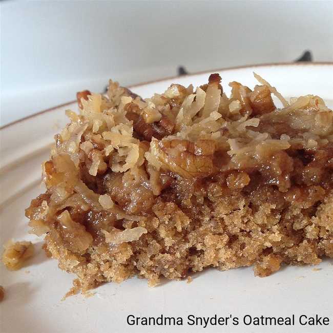 Grandma Snyder's Oatmeal Cake