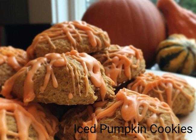 Iced Pumpkin Cookies