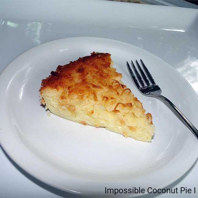 Impossible Coconut Pie I