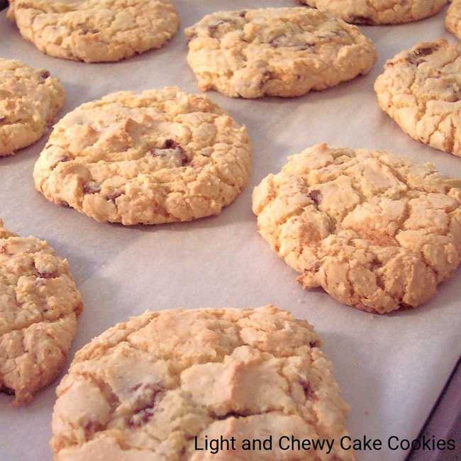 Light and Chewy Cake Cookies