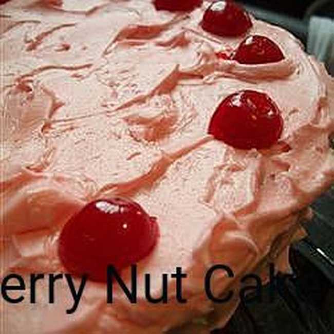 Maraschino Cherry Nut Cake