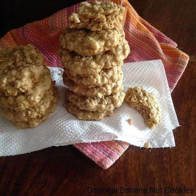 Oatmeal Banana Nut Cookies