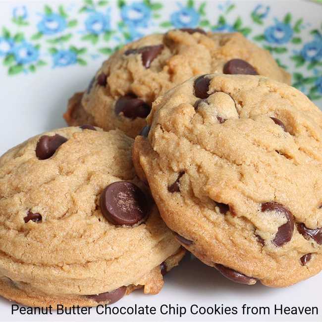 Peanut Butter Chocolate Chip Cookies from Heaven