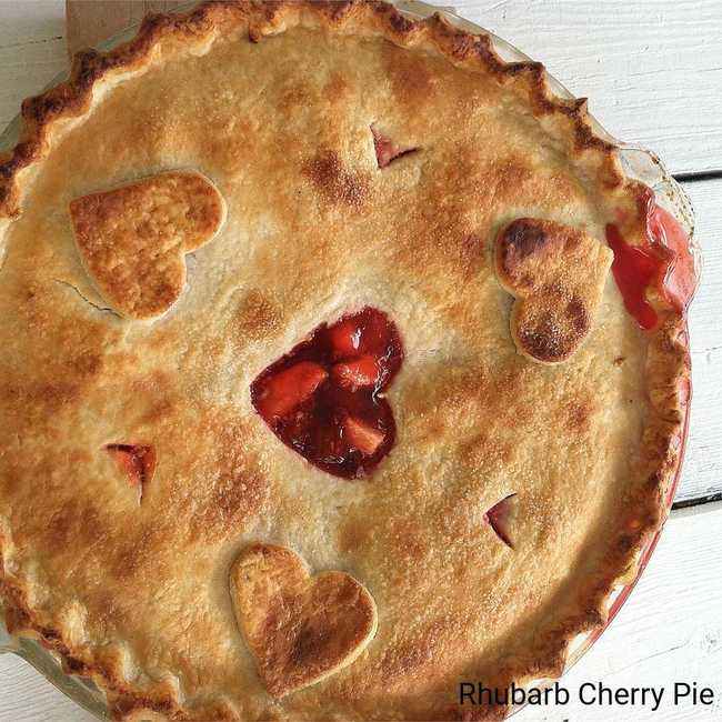 Rhubarb Cherry Pie