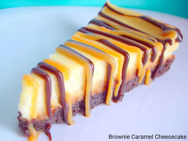 Brownie Caramel Cheesecake