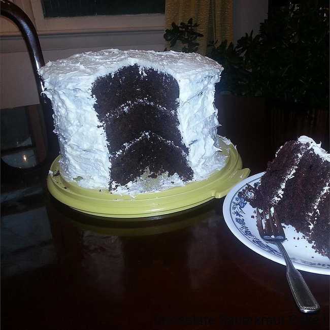 Chocolate Sauerkraut Cake I