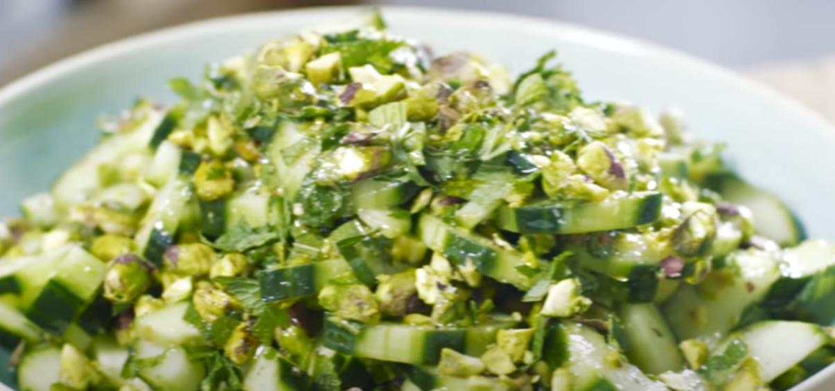 Radish Salad with Mint and Pistachios