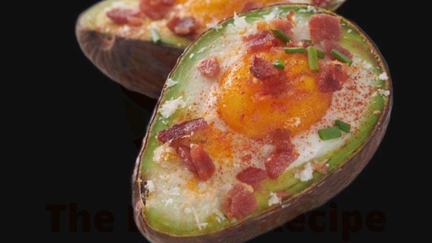 Baked Eggs In Avocado With Bacon