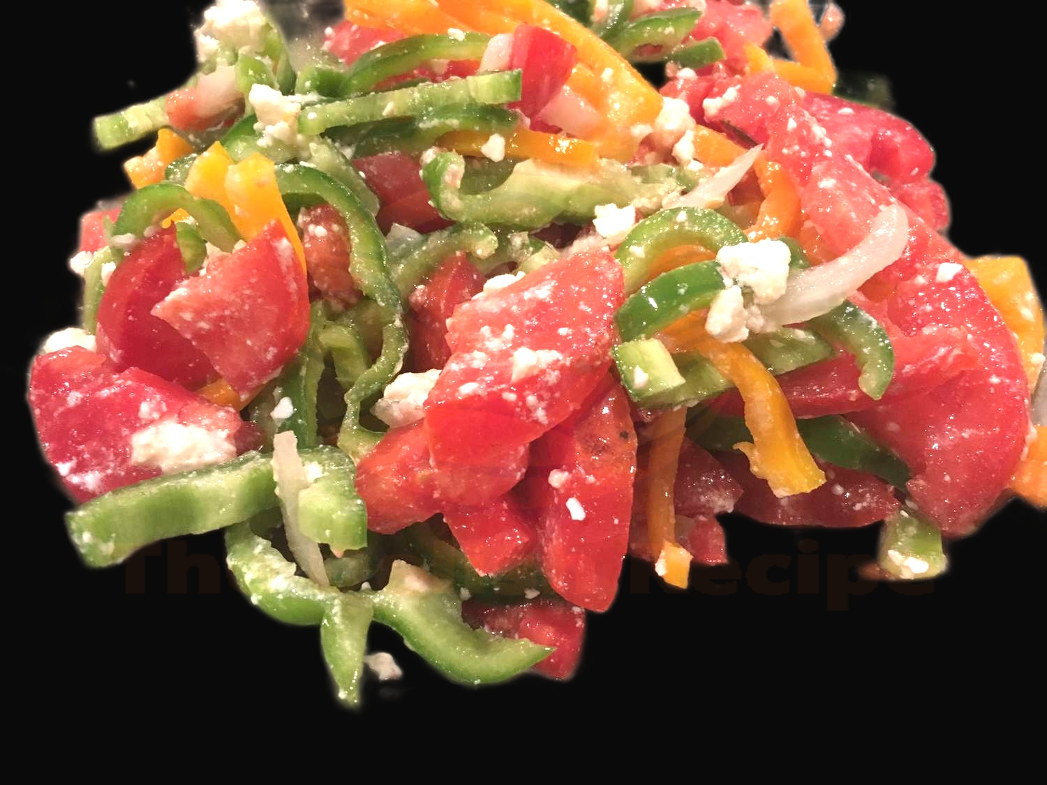 Bell Pepper, Tomato, and Feta Salad