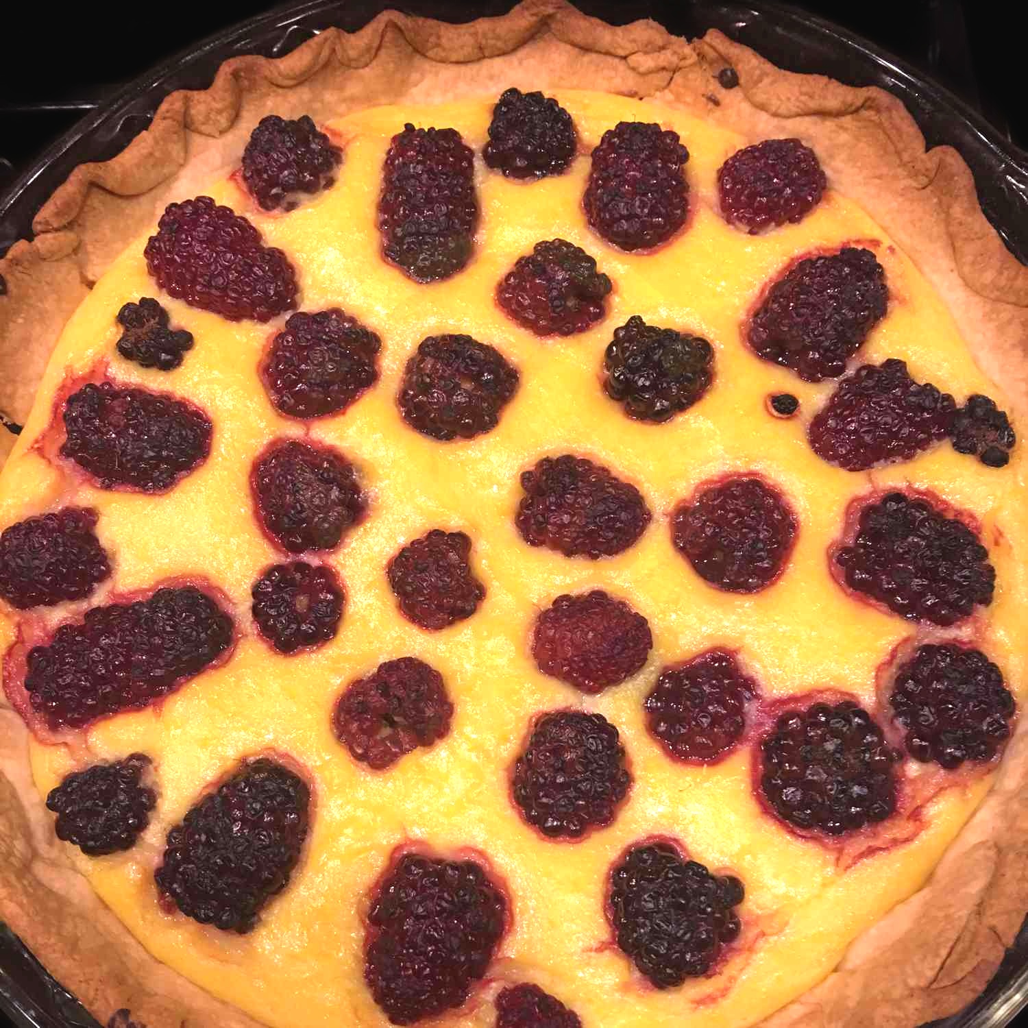 Blackberry-Mango Tart