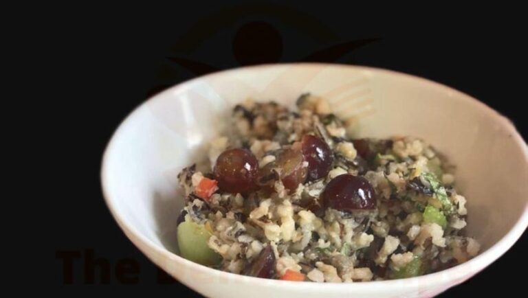 Grapeful For Goodness: Brown And Wild Rice Kale Salad