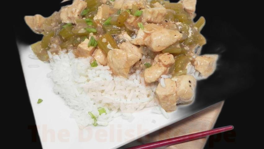Chinese Black Pepper Chicken With Celery