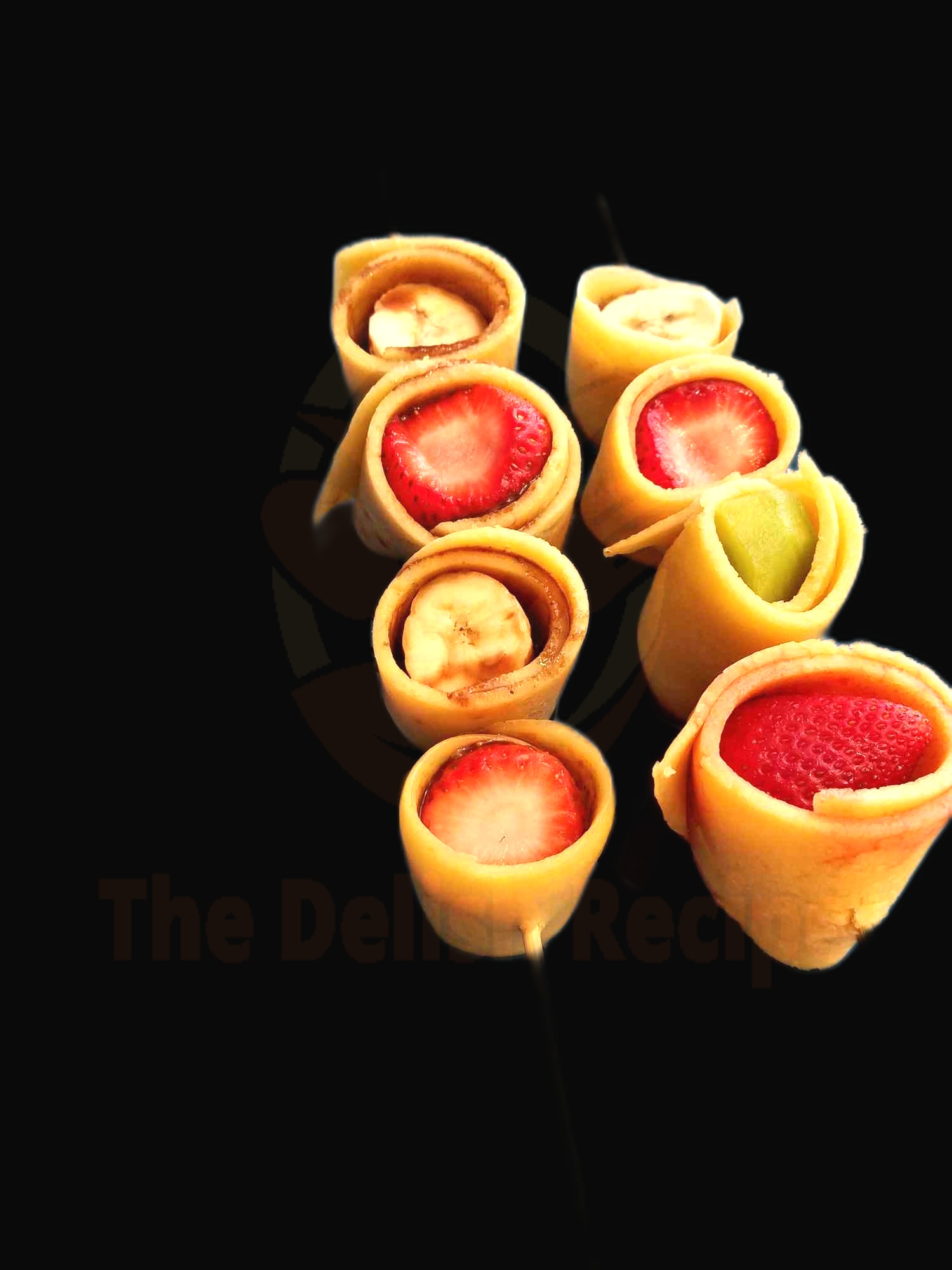 Fruit Crepe Kebabs