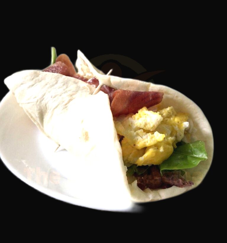 Divine Brunch Wrap – A Perfect Combination Of Goat Cheese, Bacon, And Scrambled Eggs!