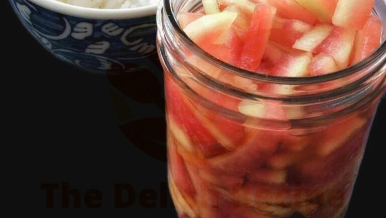 Sweet And Tangy Japanese Pickled Watermelon Rind