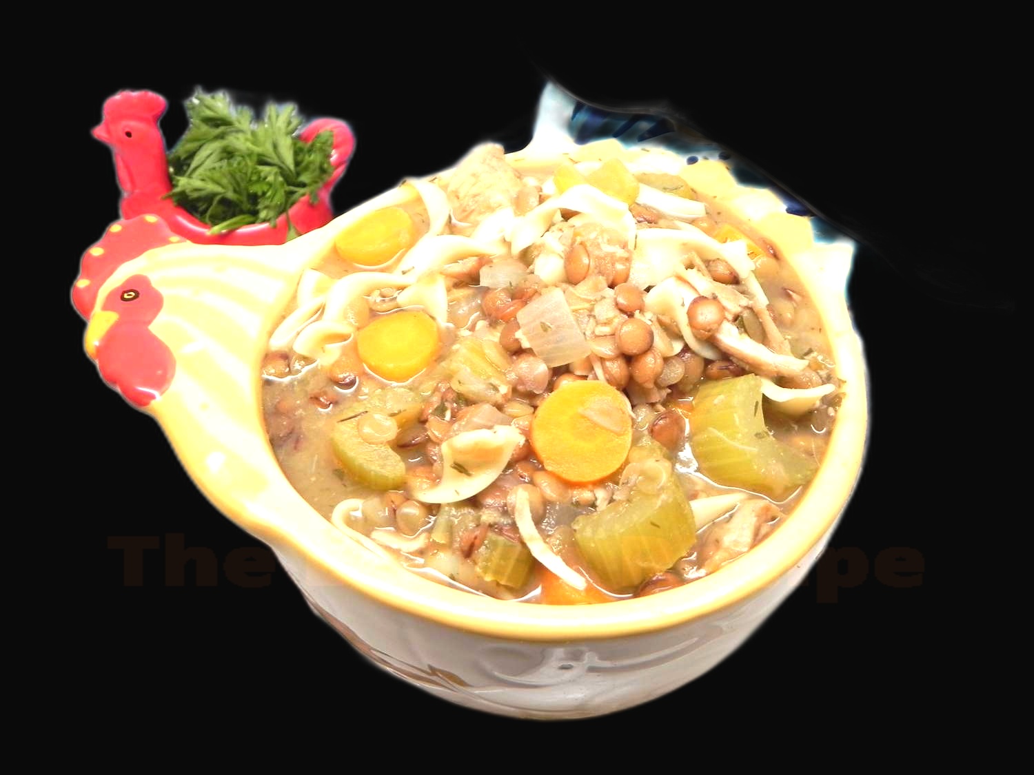 Lentil Chicken Noodle Soup