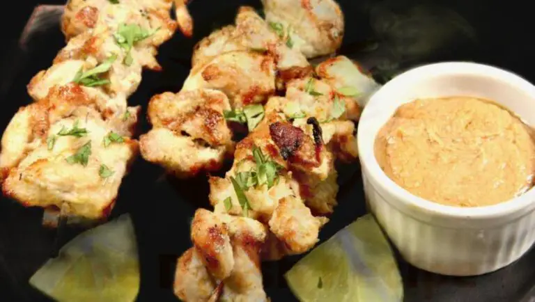Tantalizing Tangy Chicken Kabobs With Peanut Sauce