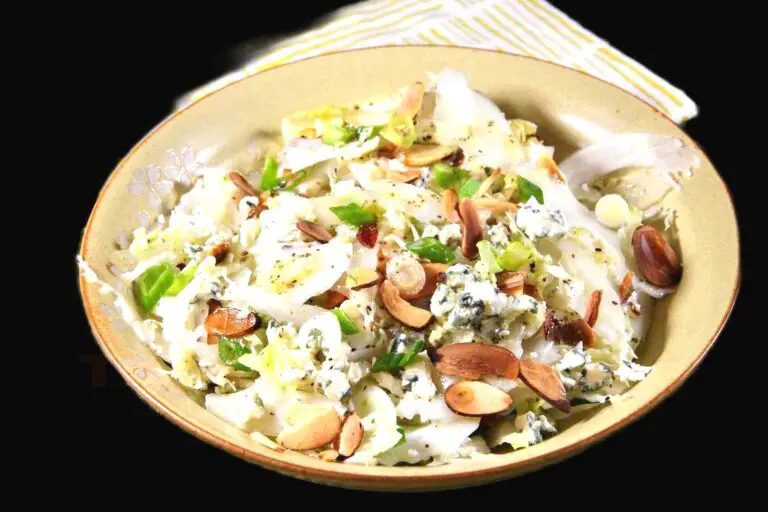 Fresh Napa Cabbage Salad With Creamy Blue Cheese