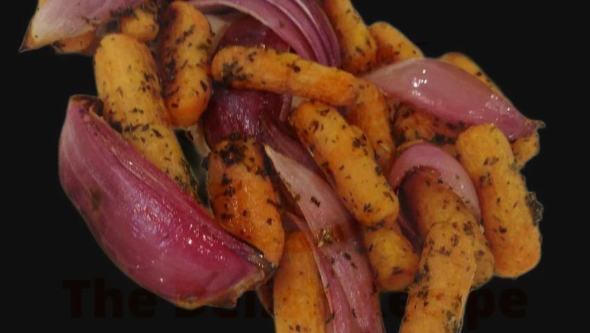 Oven-Roasted Carrots And Onions