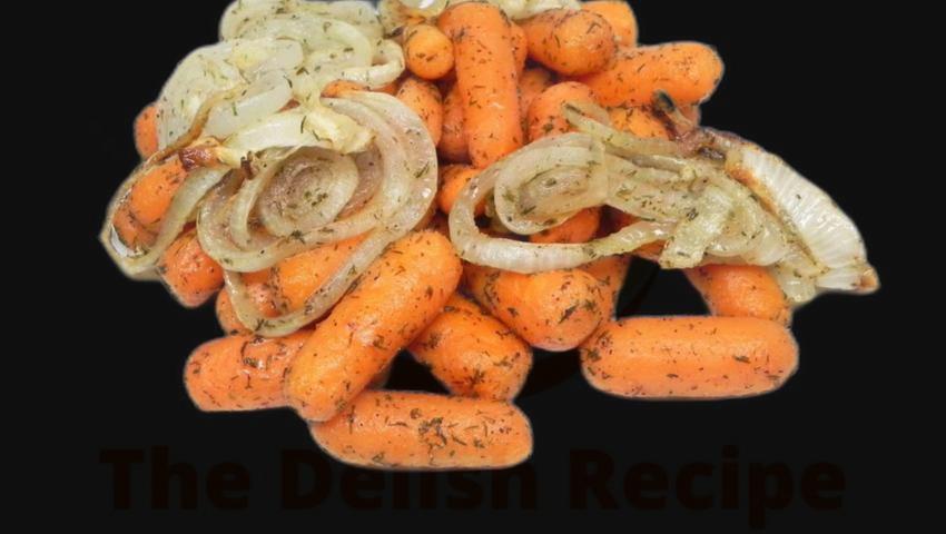 Roasted Carrots And Onions With Dill