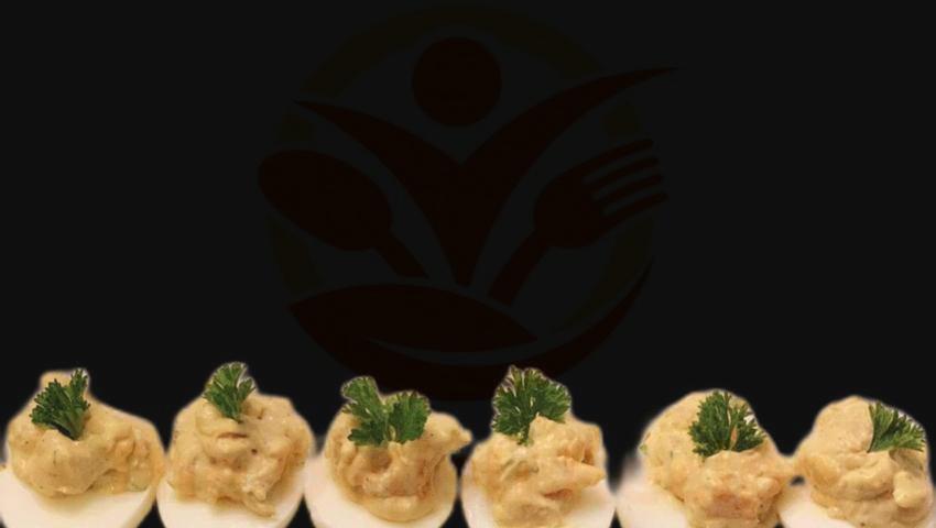 Shrimp And Dill Deviled Eggs