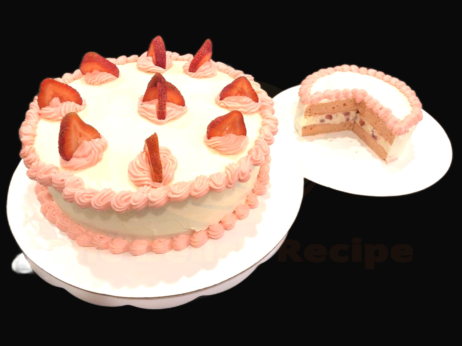 Strawberry Nesquik Layer Cake