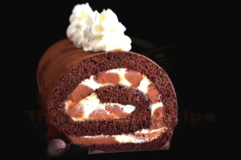 Decadent Triple Chocolate Roll Cake