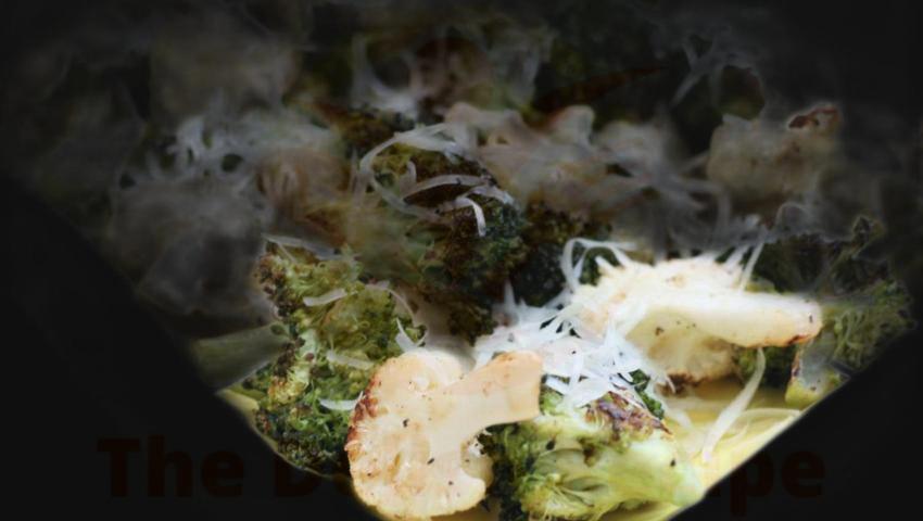 Truffle-Parmesan Roasted Cauliflower And Broccoli