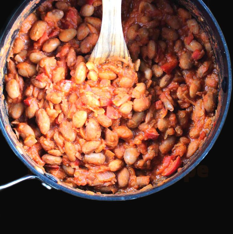 Healthy Vegetarian Baked Cranberry Beans Recipe