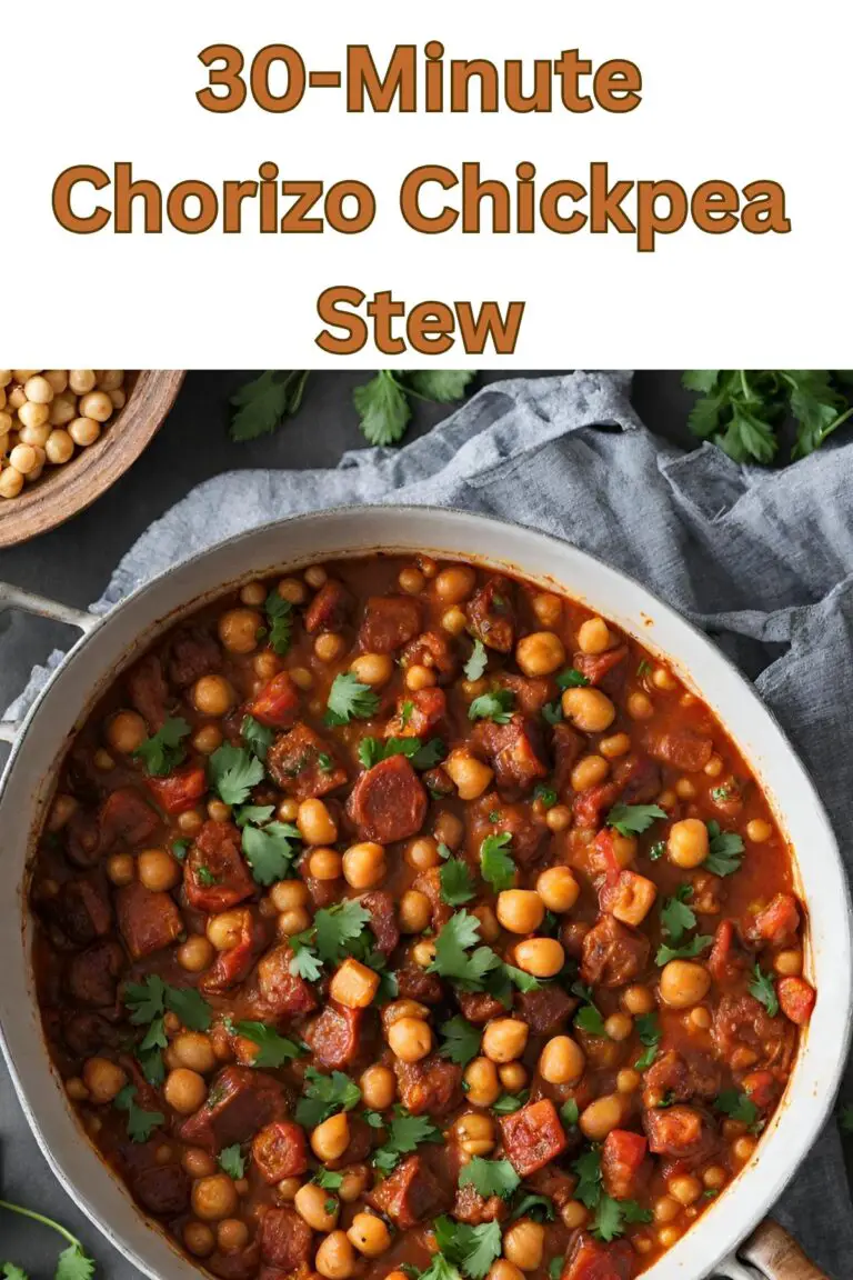 30-Minute Chorizo Chickpea Stew