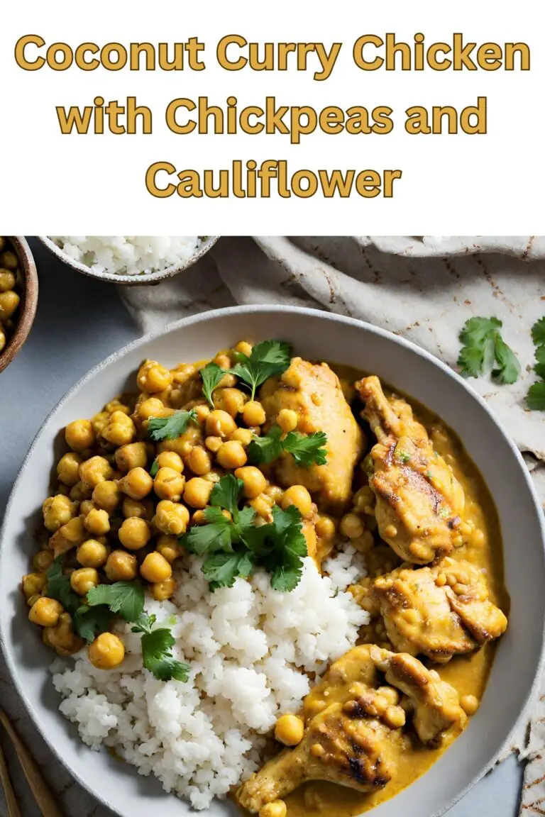 Coconut Curry Chicken with Chickpeas and Cauliflower