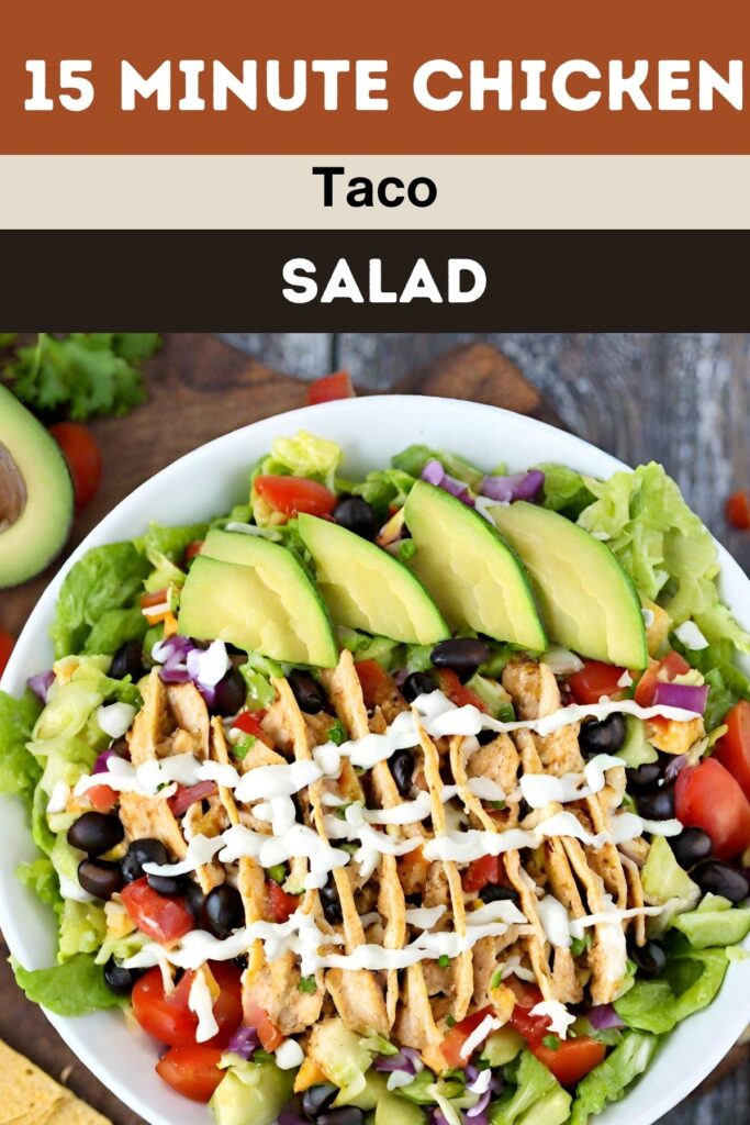 15 Minute Chicken Taco Salad - Quick, Healthy, and Delicious Meal