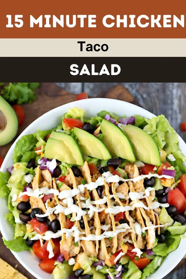 15 Minute Chicken Taco Salad – Quick, Healthy, and Delicious Meal