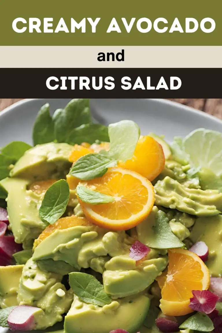 Refreshing Creamy Avocado and Citrus Salad Recipe – Healthy and Vibrant