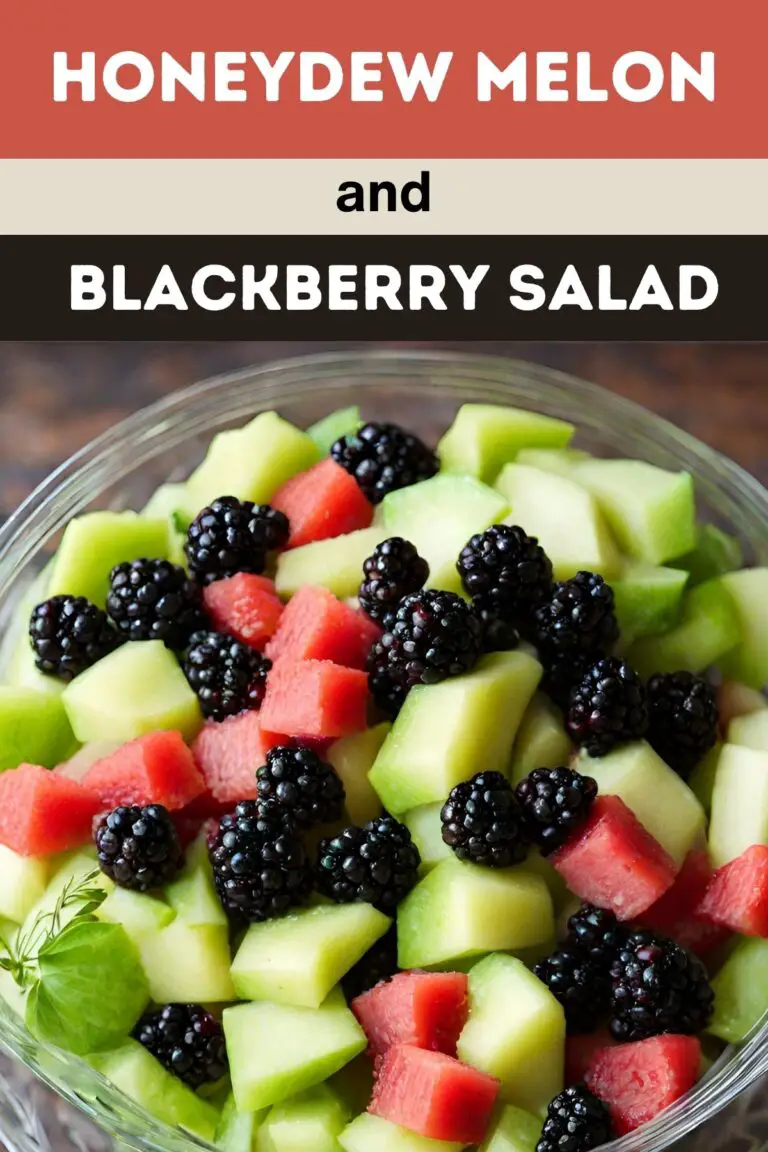 Refreshing Honeydew Melon and Blackberry Salad Recipe – Summer Delight