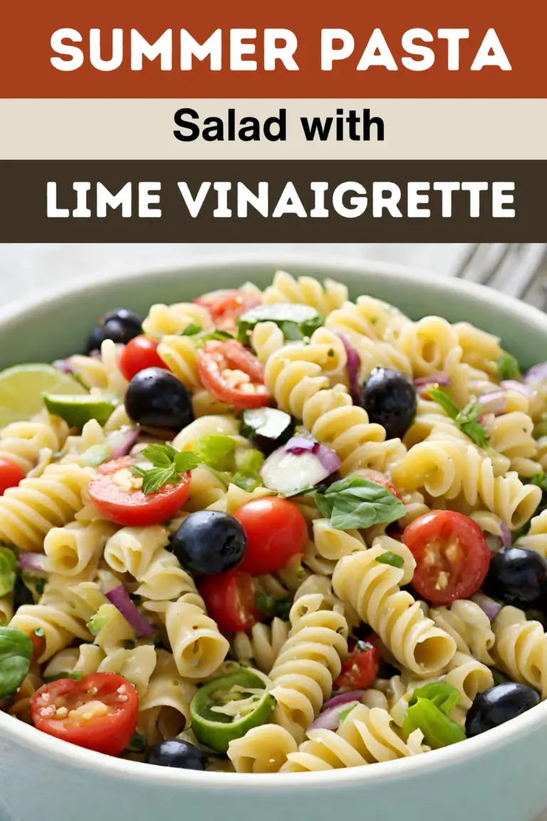 Summer Pasta Salad with Lime Vinaigrette