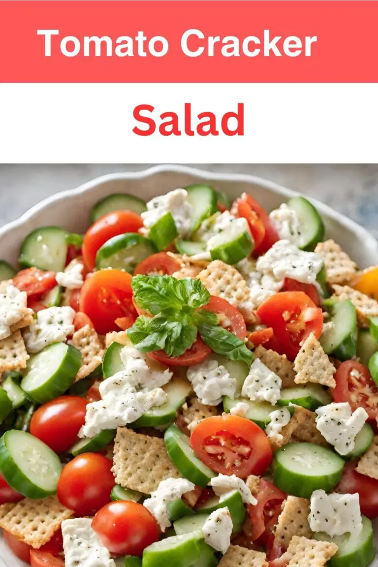 Tomato Cracker Salad: A Refreshing Summer Delight with Juicy Tomatoes and Crispy Crackers