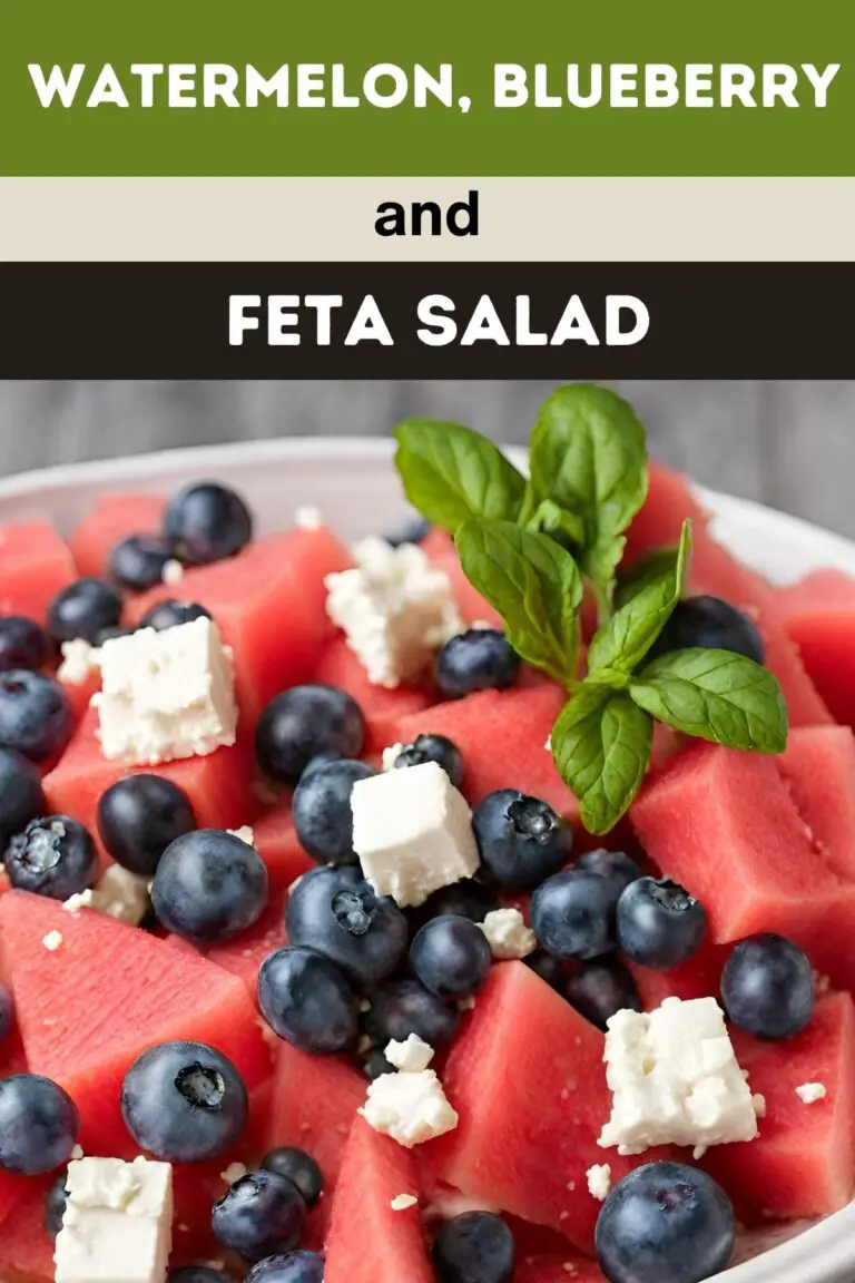 Watermelon, Blueberry, and Feta Salad
