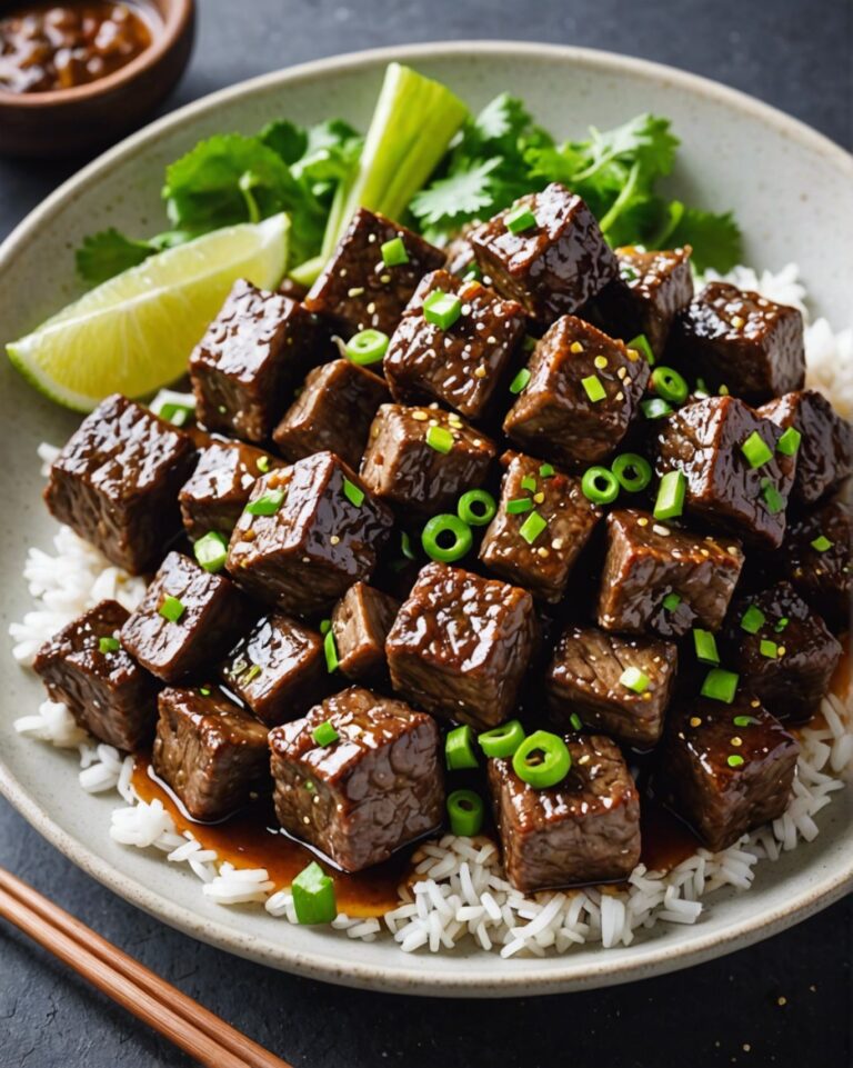 Asian Garlic Beef Cubes (Vietnamese Bo Luc Lac Or Shaking Beef) – Marinating