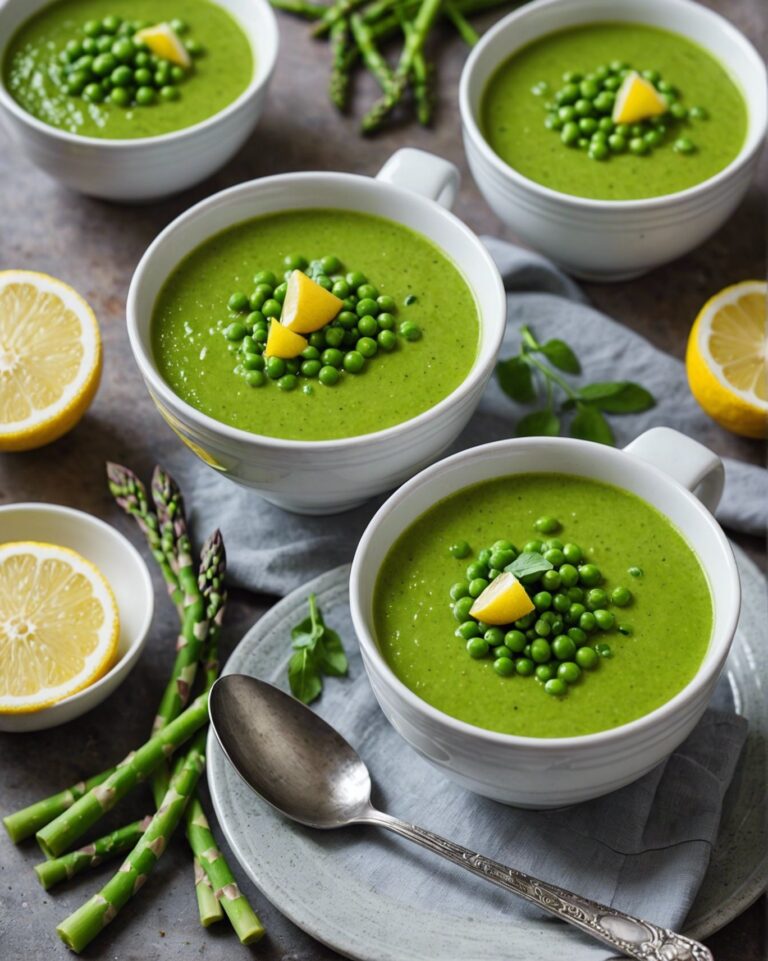 Asparagus And Pea Soup With Lemon