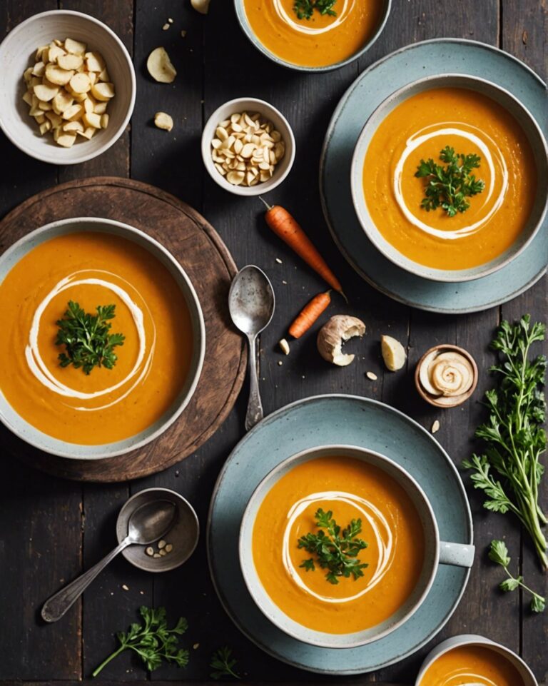 Carrot And Parsnip Soup With Ginger
