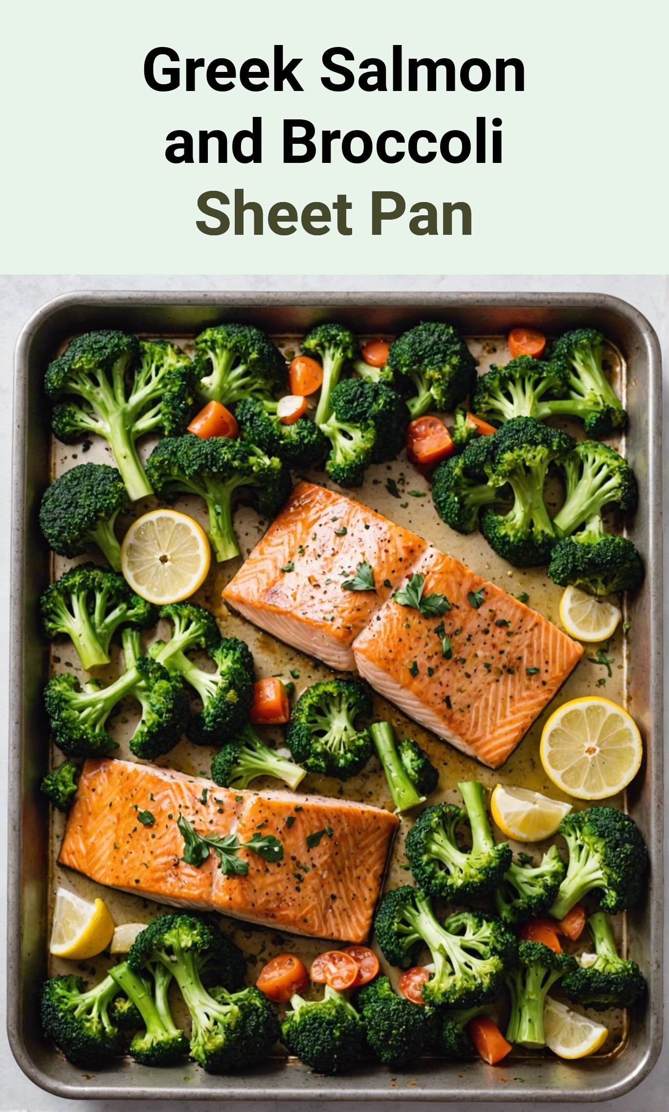 Easy Sheet Pan Roasted Greek Salmon And Broccoli With Lemon – The ...