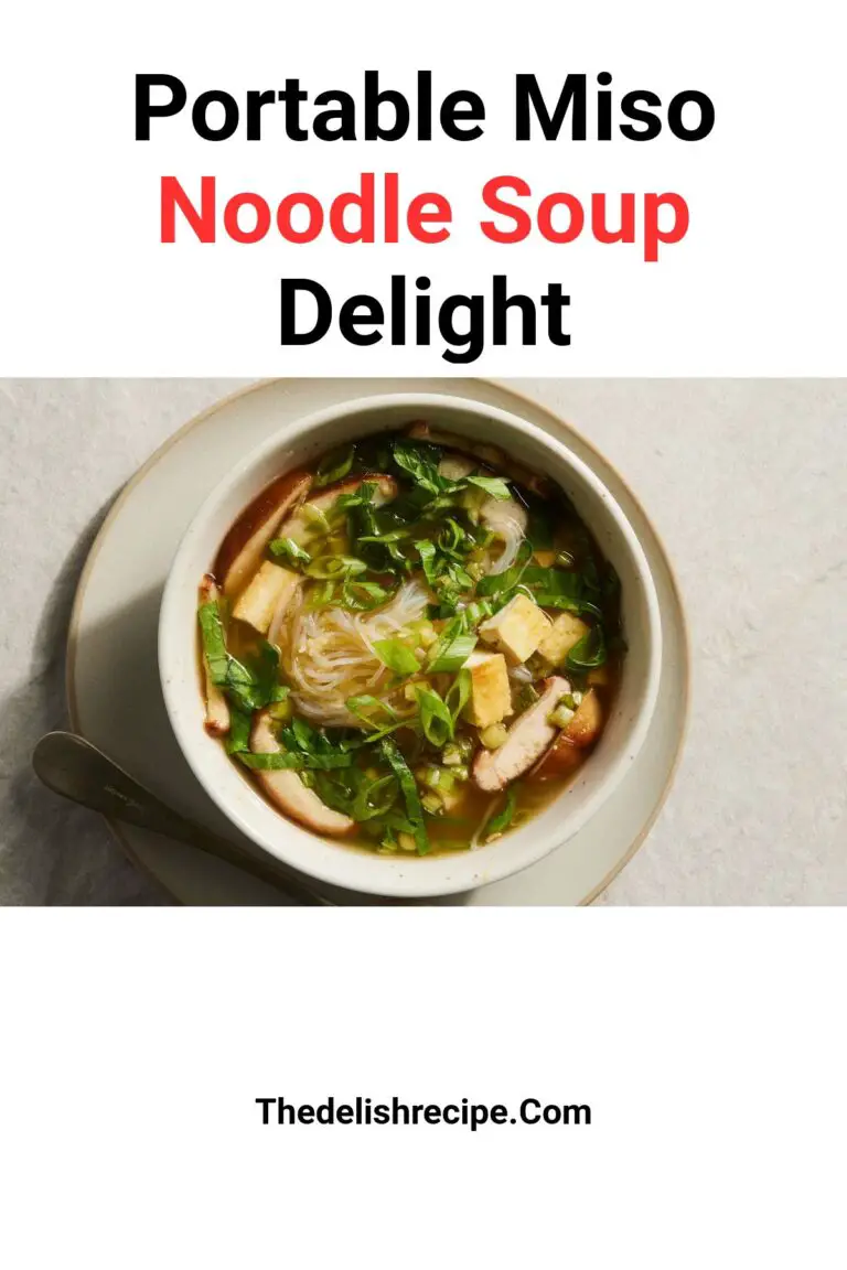 Portable Miso Noodle Soup Delight