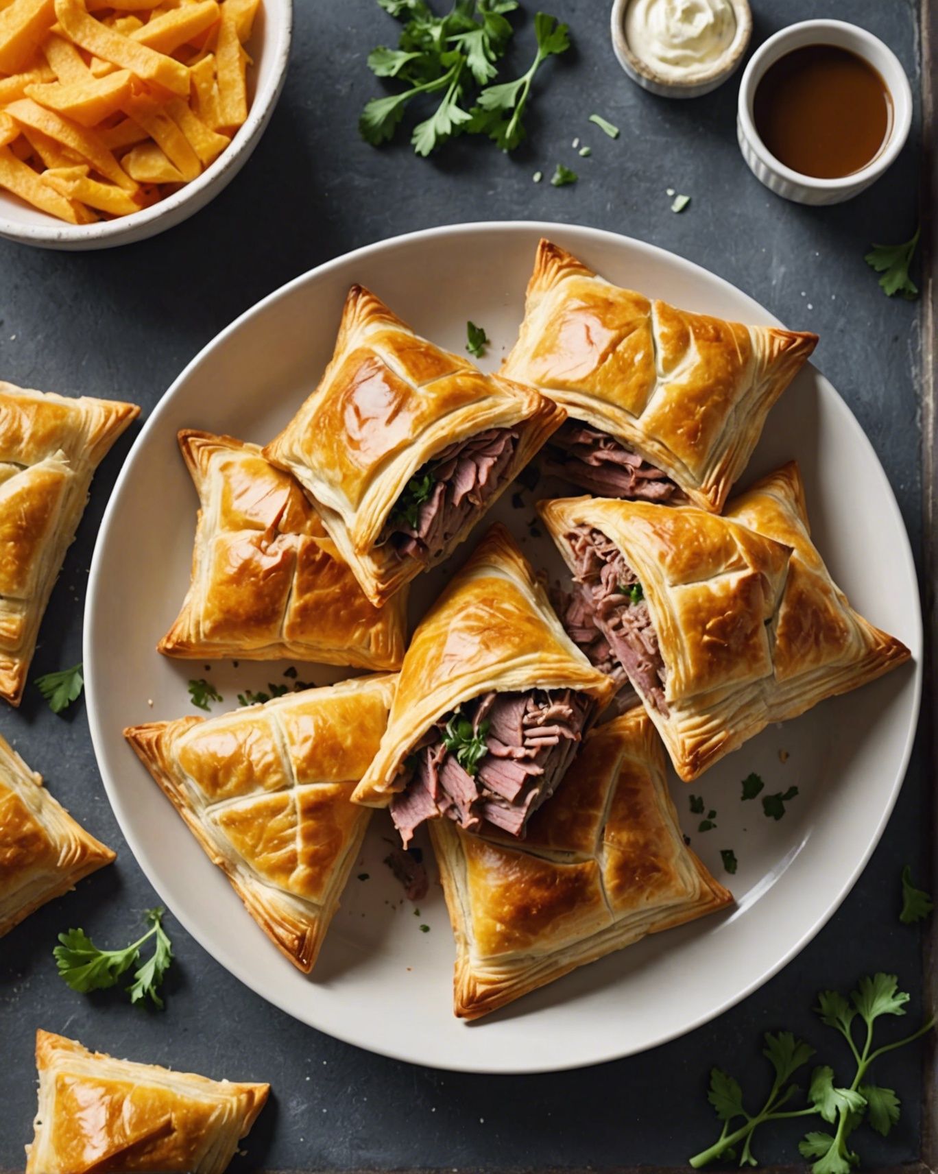 Roast Beef And Cheddar Puff Pastry Pockets – The Delish Recipe