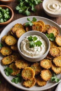 Air Fryer Crispy Pickle Chips With Creole Dipping Sauce Air Fryer Must Have